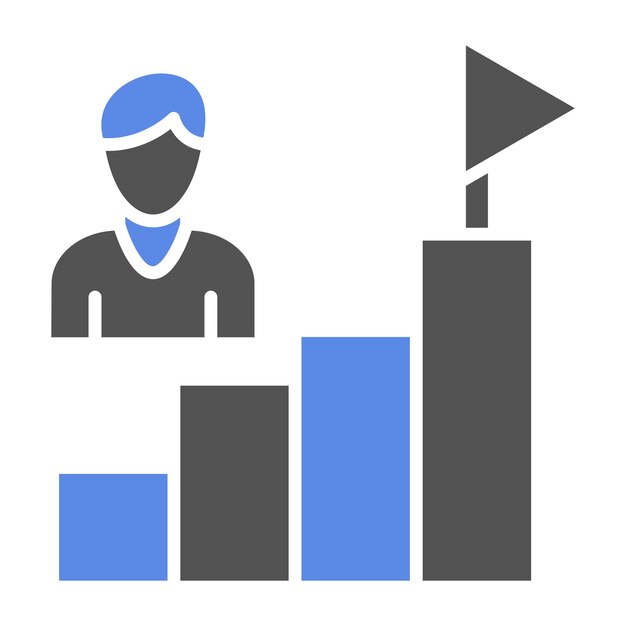 Estilo del icono de motivación del diseño vectorial