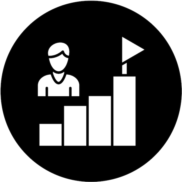 Estilo del icono de motivación del diseño vectorial