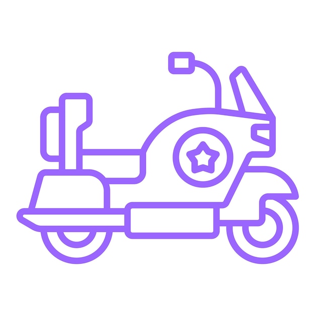 Estilo del icono de la motocicleta