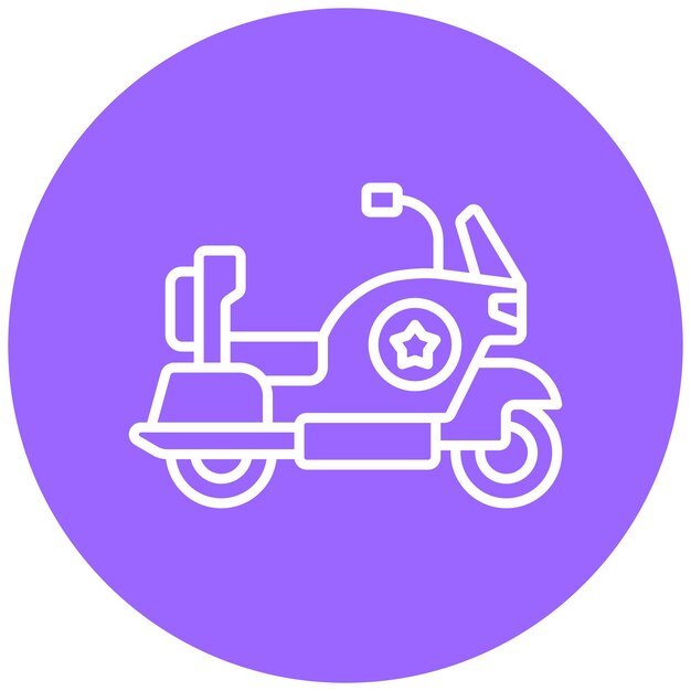 Estilo del icono de la motocicleta