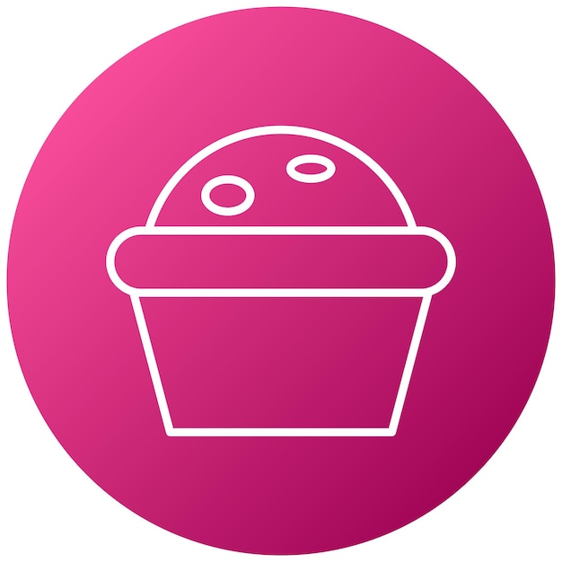 Estilo del icono del muffin