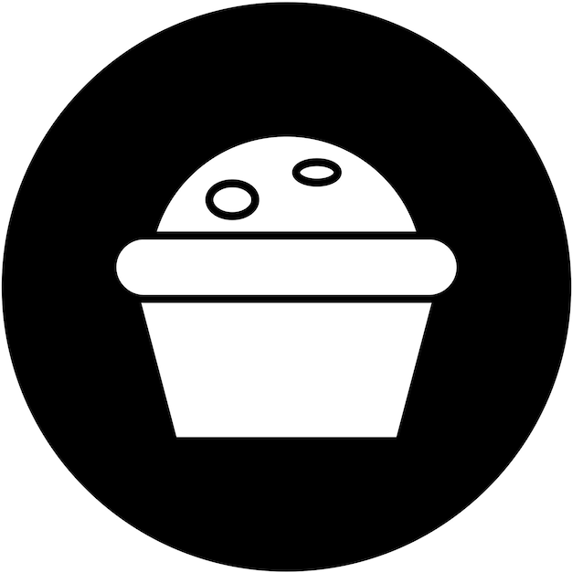 Estilo del icono del muffin