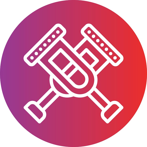 Estilo del icono de la muleta