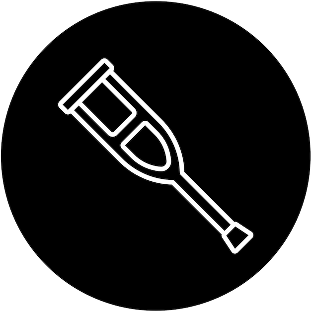 Estilo del icono de la muleta