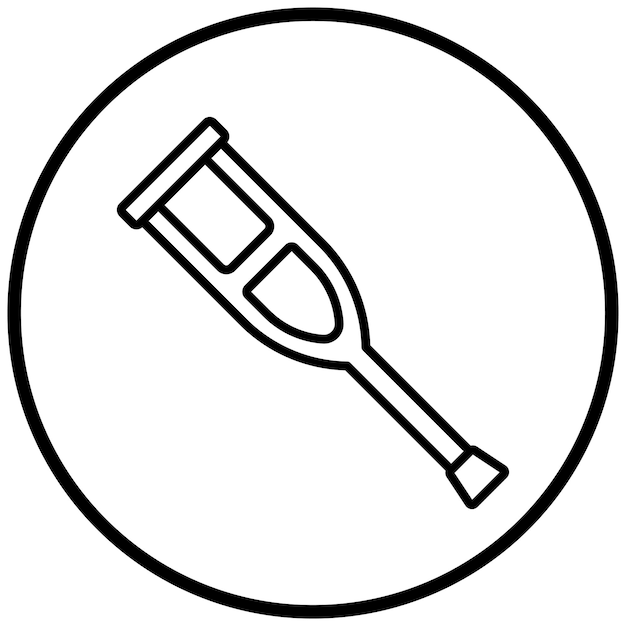 Estilo del icono de la muleta