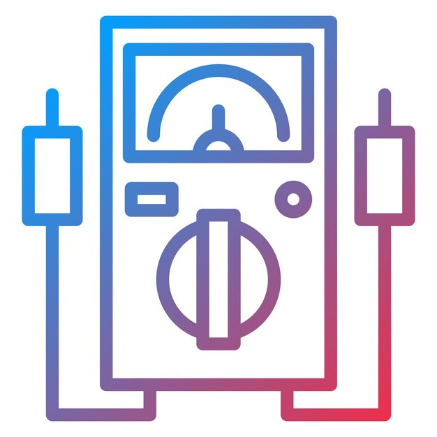 Estilo del icono del multímetro