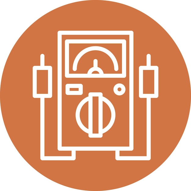 Estilo del icono del multímetro