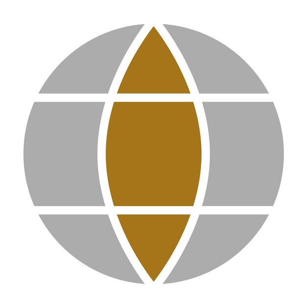 Estilo de icono del mundo del diseño vectorial