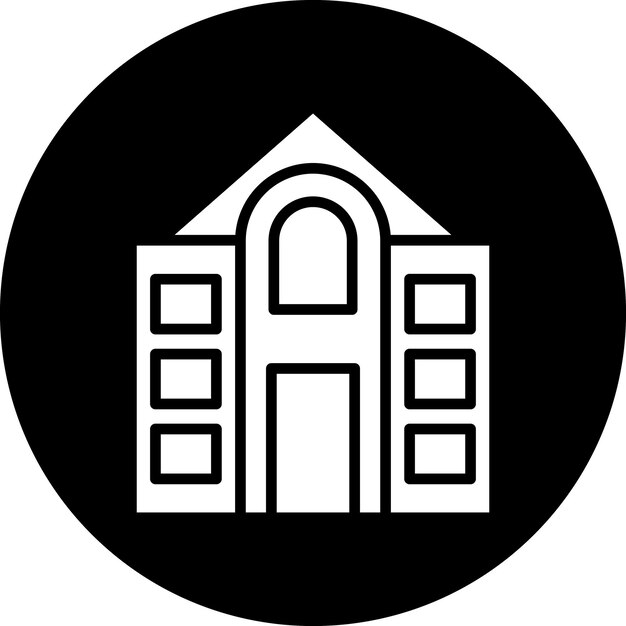 Estilo de icono del museo de diseño vectorial
