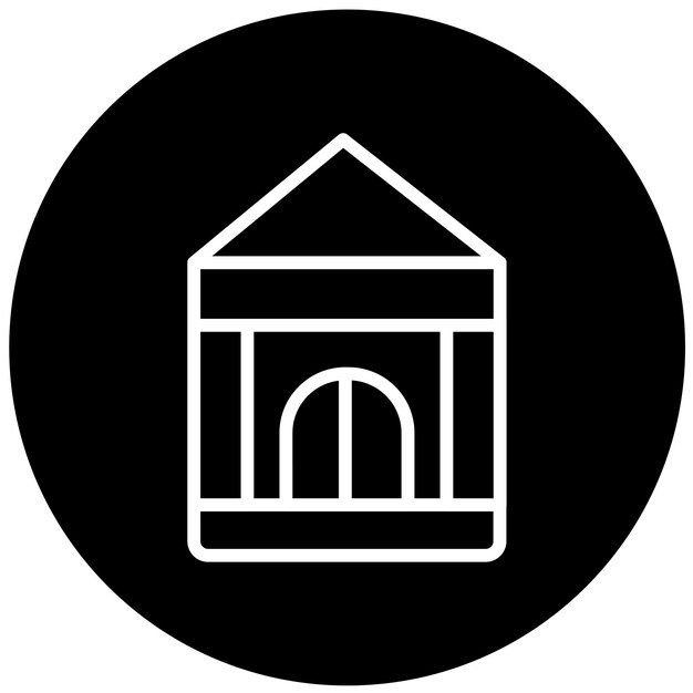 Estilo de icono del museo de diseño vectorial