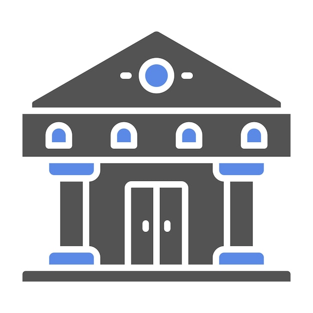 Estilo de icono del museo de diseño vectorial