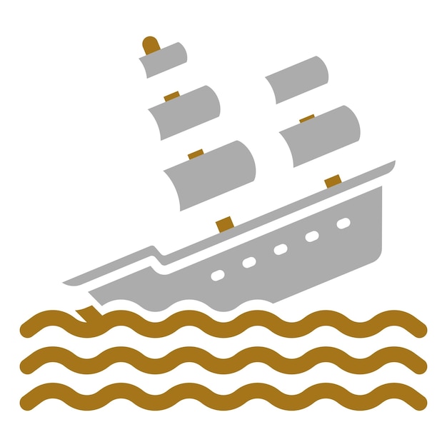 Estilo del icono del naufragio