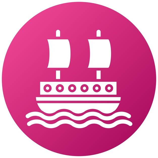 Estilo del icono de la nave pirata