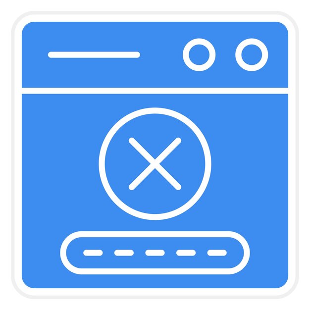 Estilo del icono de negación del diseño vectorial