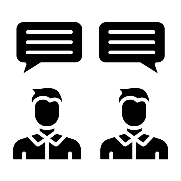 Estilo del icono de negociación del diseño vectorial
