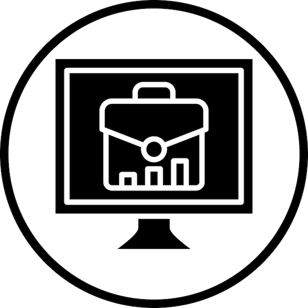 Estilo de icono de negocio en línea de diseño vectorial