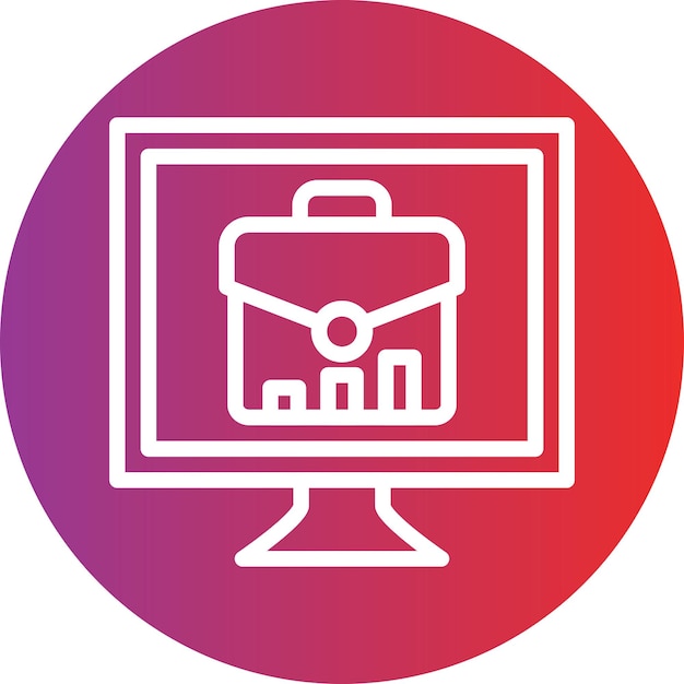 Estilo de icono de negocio en línea de diseño vectorial