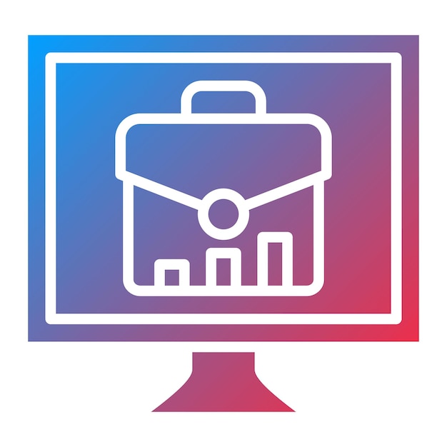 Estilo de icono de negocio en línea de diseño vectorial