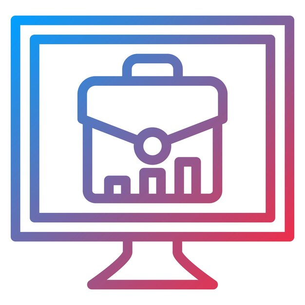 Estilo de icono de negocio en línea de diseño vectorial