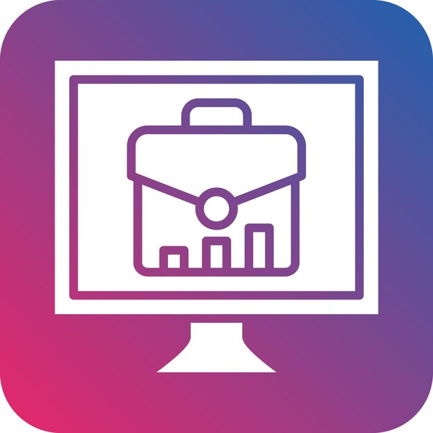 Estilo de icono de negocio en línea de diseño vectorial
