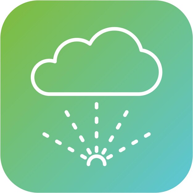 Estilo de icono de niebla de diseño vectorial