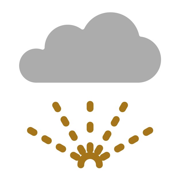 Estilo de icono de niebla de diseño vectorial