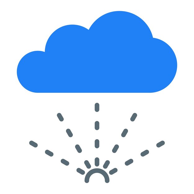 Estilo de icono de niebla de diseño vectorial