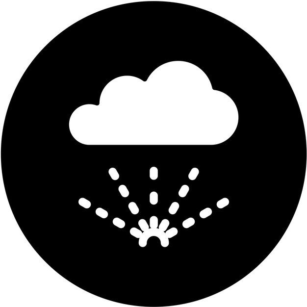 Estilo de icono de niebla de diseño vectorial