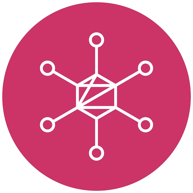 Estilo del icono de los nodos de diseño vectorial