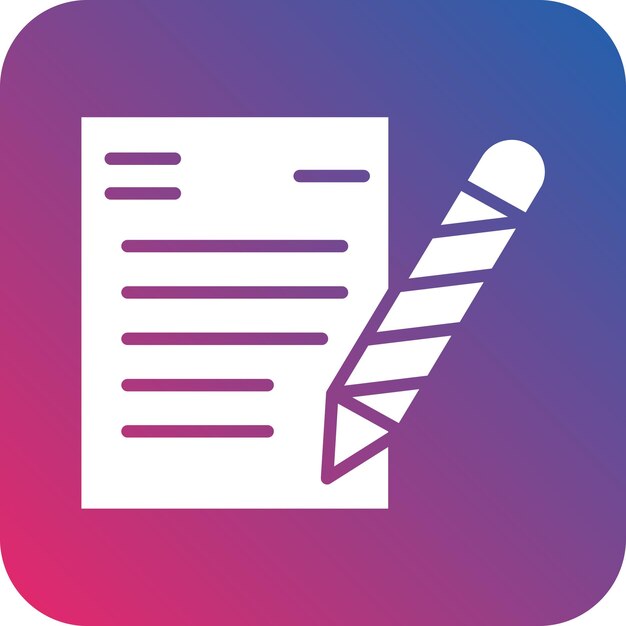 Estilo del icono de las notas de diseño vectorial