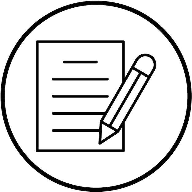 Estilo del icono de las notas de diseño vectorial