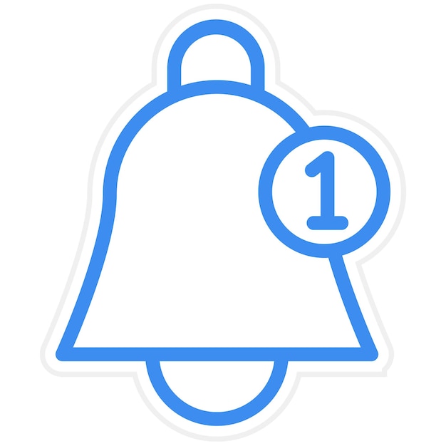 Estilo del icono de la notificación de diseño vectorial