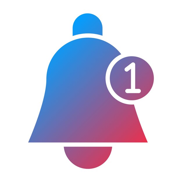 Estilo del icono de la notificación de diseño vectorial