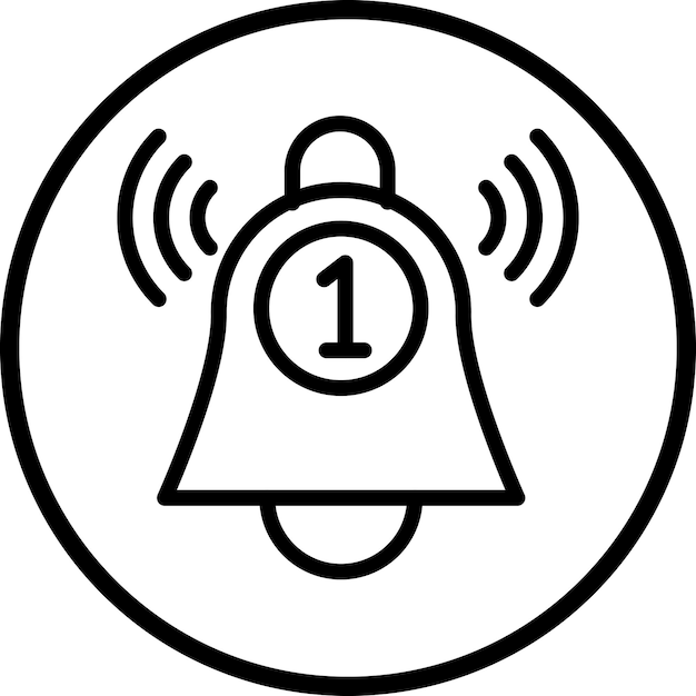 Estilo del icono de la notificación de diseño vectorial