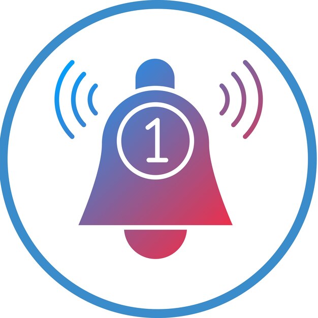 Estilo del icono de la notificación de diseño vectorial