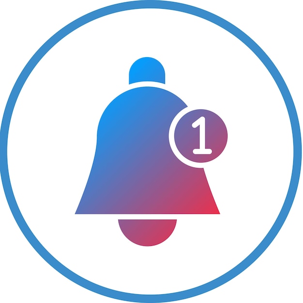 Estilo del icono de la notificación de diseño vectorial