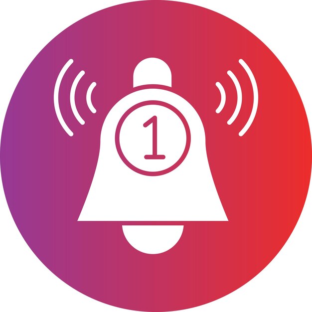 Estilo del icono de la notificación de diseño vectorial
