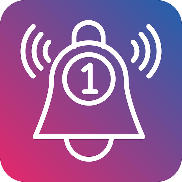 Estilo del icono de la notificación de diseño vectorial