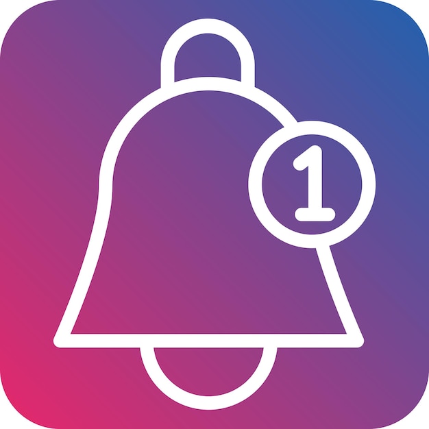 Estilo del icono de la notificación de diseño vectorial