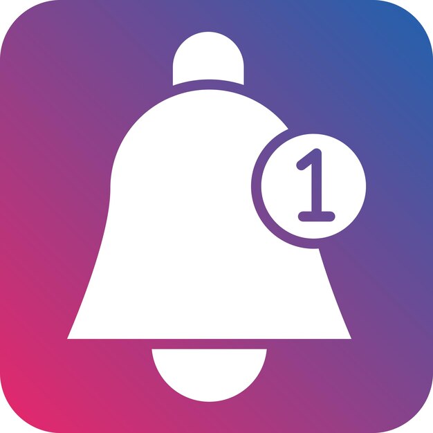 Estilo del icono de la notificación de diseño vectorial