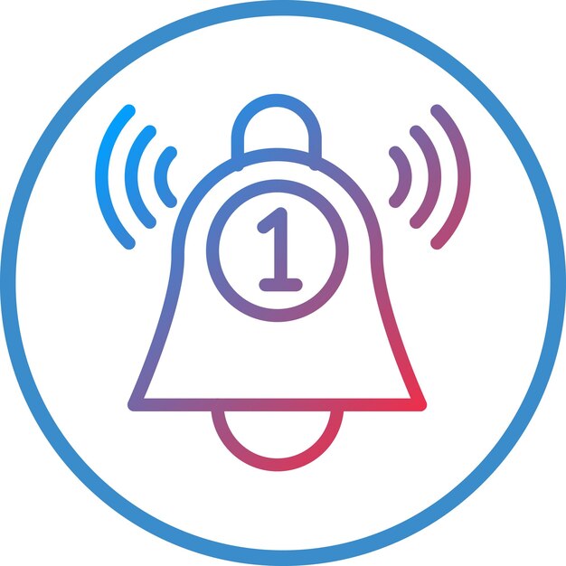Estilo del icono de la notificación de diseño vectorial