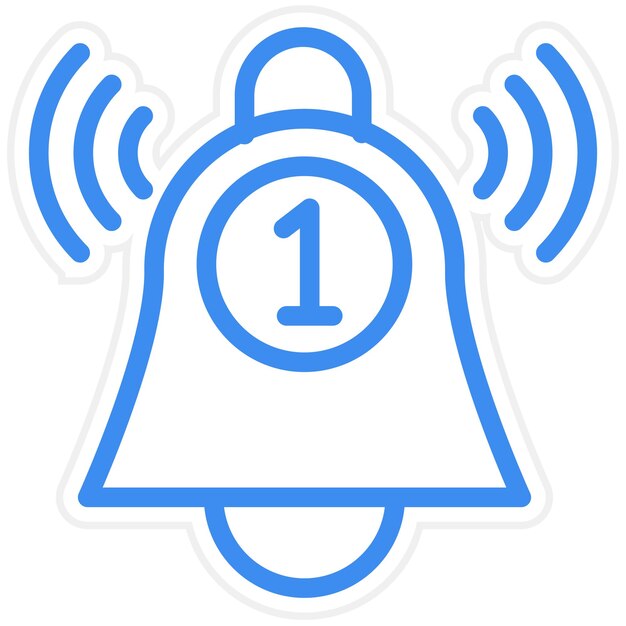 Estilo del icono de la notificación de diseño vectorial