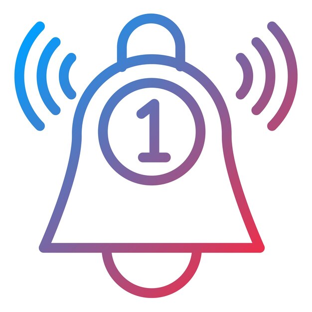 Estilo del icono de la notificación de diseño vectorial
