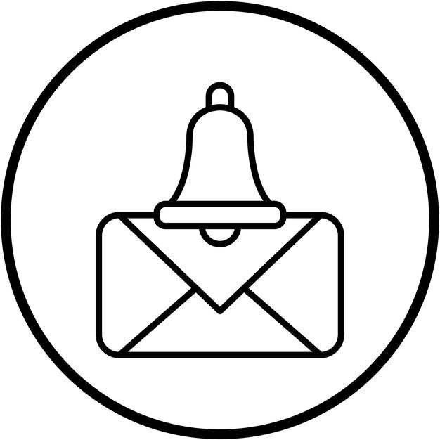 Estilo del icono de la notificación de SMS de diseño vectorial