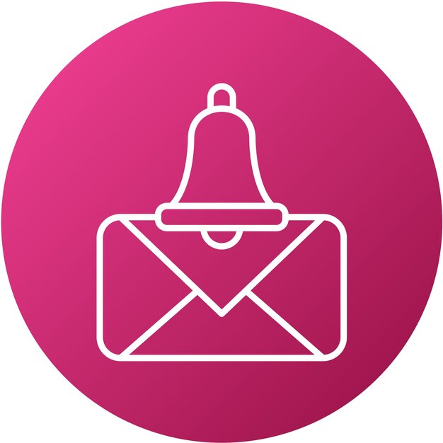 Estilo del icono de la notificación de SMS de diseño vectorial