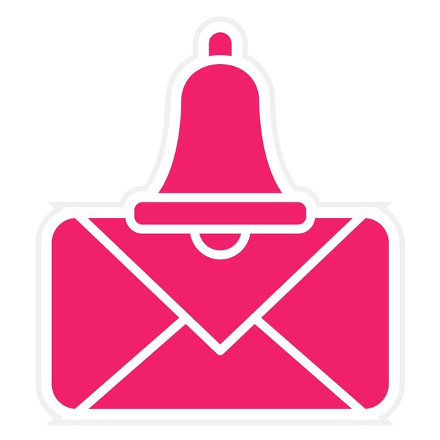 Estilo del icono de la notificación de SMS de diseño vectorial