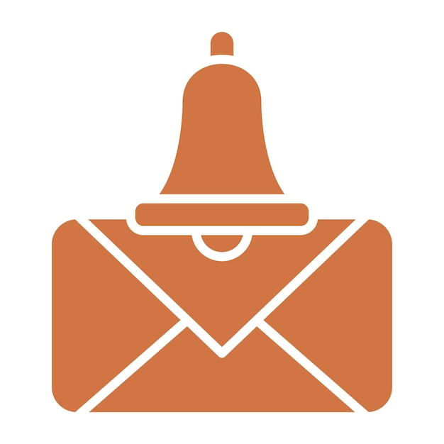 Estilo del icono de la notificación de SMS de diseño vectorial
