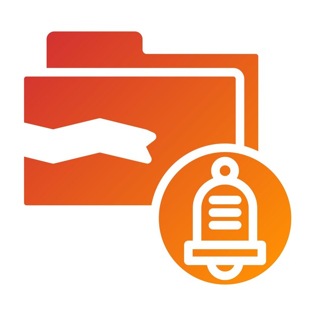 Estilo del icono de notificación de violación de diseño vectorial