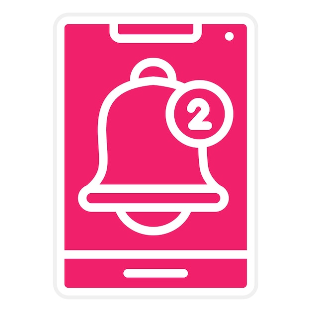 Estilo del icono de las notificaciones de diseño vectorial