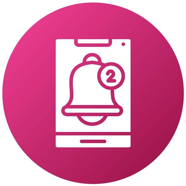 Estilo del icono de las notificaciones de diseño vectorial
